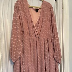 Torrid dress in blush Swiss dots size 4X